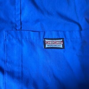Cherokee Authentic Blue Workwear Top
